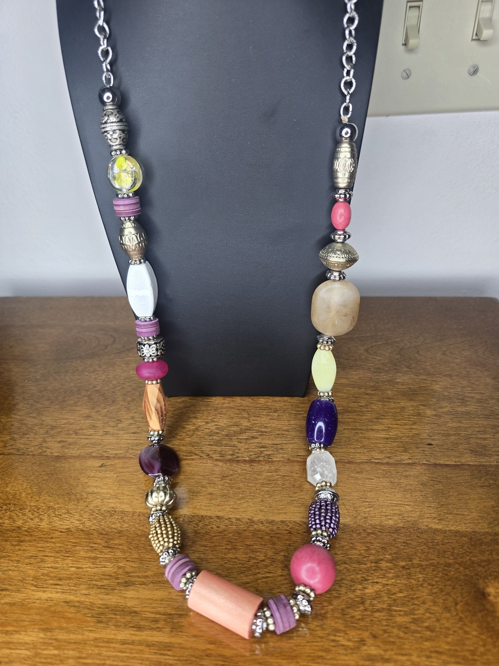 Chico's Mixed Media Statement Necklace